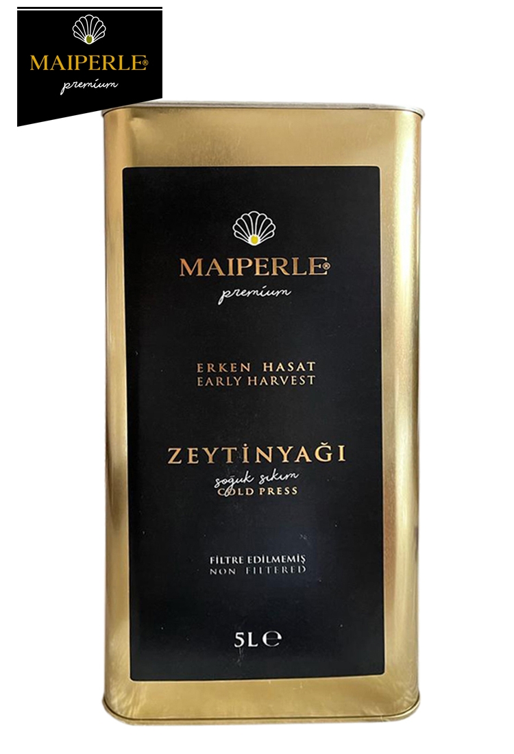 YENİ SEZON Zeytinyağı Erken Hasat Soğuksıkım Filtre Edilmemiş 5Lt. (EKİM 2025)